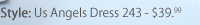Style: Us Angels Dress 243 - $39.99