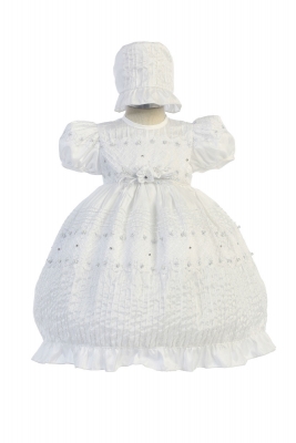 Girls Dress Style DR4232 - WHITE Girls Baptism and Christening Outfit