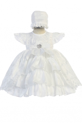 Girls Dress Style DR4234 - WHITE Girls Baptism and Christening Outfit