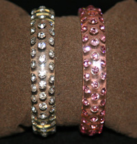 Crystal and Rhinestone Bangle for Infants