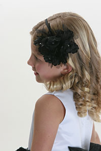 Style BL-Fluffy Bunched Fluffy Floral Headband