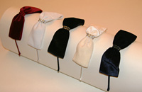 Headband Style BL - Beautiful Velvet Bow with Swarovski Crystal Accents