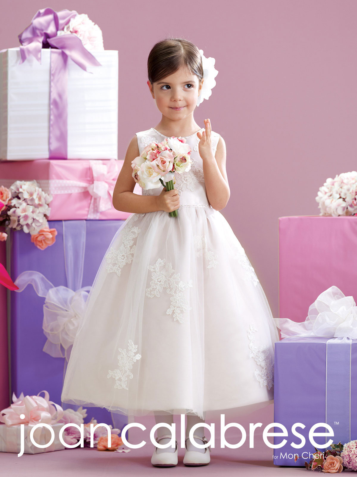 JC_215341 Joan Calabrese Style 215341 Sleeveless Satin and Tulle