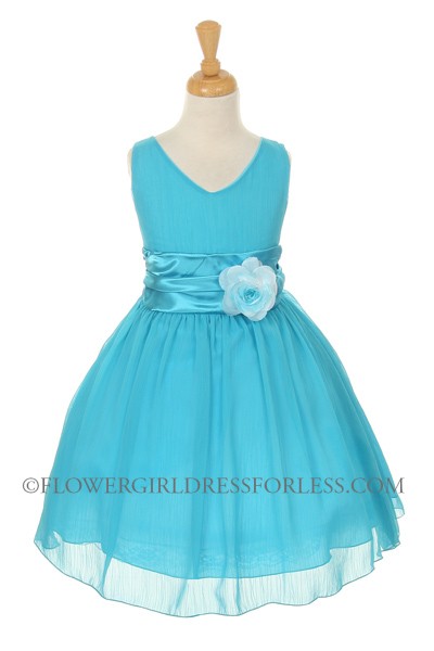 turquoise flower girl dresses