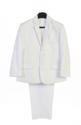 Boys 2 Piece Suit Set Style 3580- In White