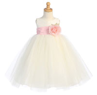 BUILD YOUR OWN DRESS - Ivory Dress with Choice of Sash