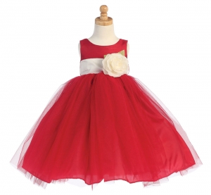 BUILD YOUR OWN DRESS - Red Dress with Choice of Sash