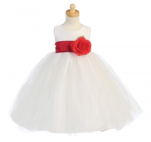 BUILD YOUR OWN DRESS - White Dress with Choice of Sash