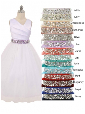 Girls Sash Style RH-BELT - In Choice of 14 Colors