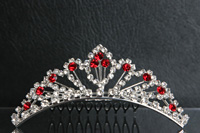 Girls Rhinestone Tiara Style Red Girls Rhinestone Tiara Style Red