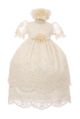 SALE IVORY Baptism and Christening Outfit Set