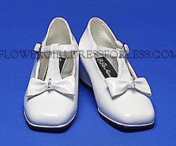 Click to Enlarge - WHITE-Fancy Patent Girls Shoe (Toddlers-Older Girls)