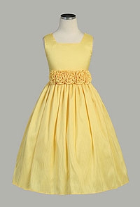 yellow flower girl dresses