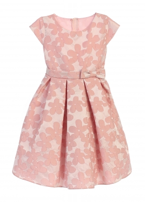 Girls Dress Style 625 - Pink Cap Sleeve Daisy Inspired Dress