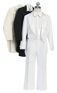 Boys Tuxedo Style M101- Tuxedo with Tails in Choice of Color