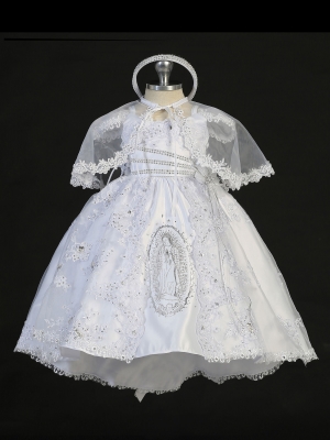 Girls Baptism and Christening Gown - WHITE Style 2280
