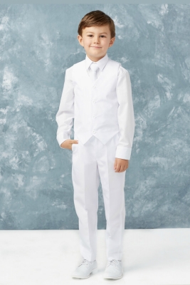 Boys Suit Style BY318-  5 Piece Suit in Choice of Color with Shirt and Tie
