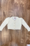 Ivory Soft Brush Sweater with Rhinestone Buttons