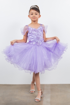 Lilac Floral Strap Dress with Off Shoulder Details
