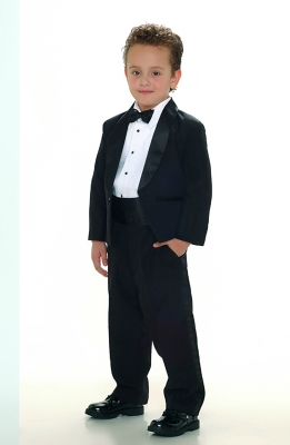 Boys Suit Style Tuxedo BLACK COLOR