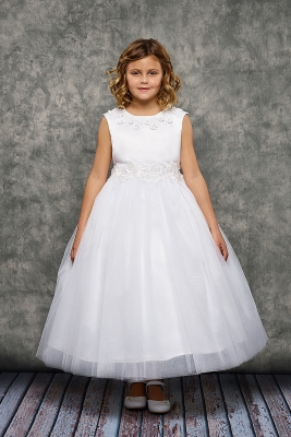 White Luxurious Princess Ball Gown Dress