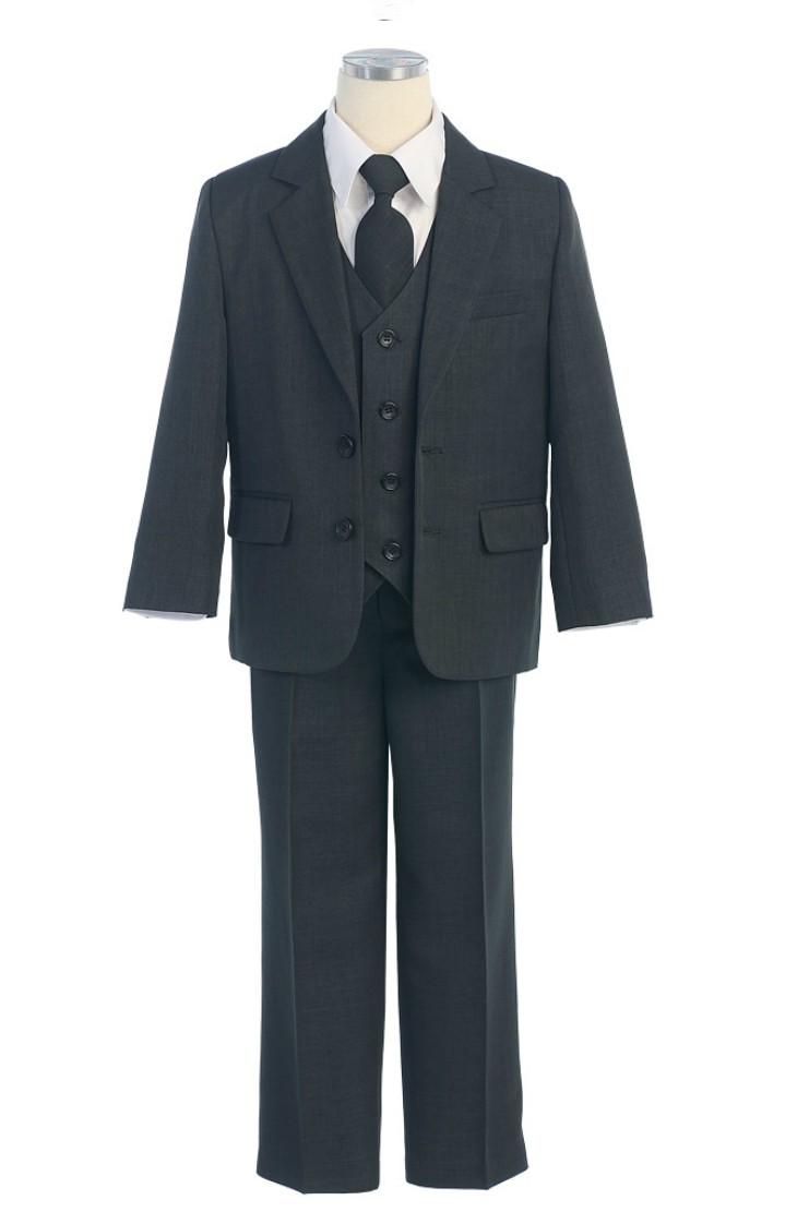 Boys Suit Style 131- 5 PC 2 Button Suit Set