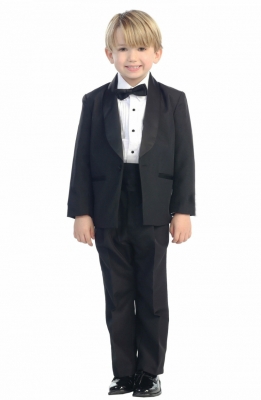 Boys Suit Style 4002- 4 Piece Tuxedo Set in Choice of Color
