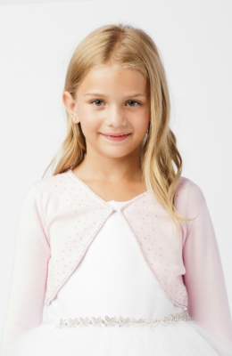 Flower Girl Sweater in PINK- Style 7895