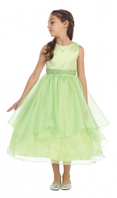 light green flower girl dresses