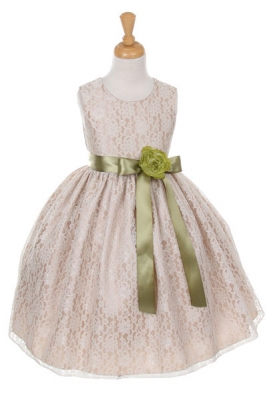 pastel green flower girl dress