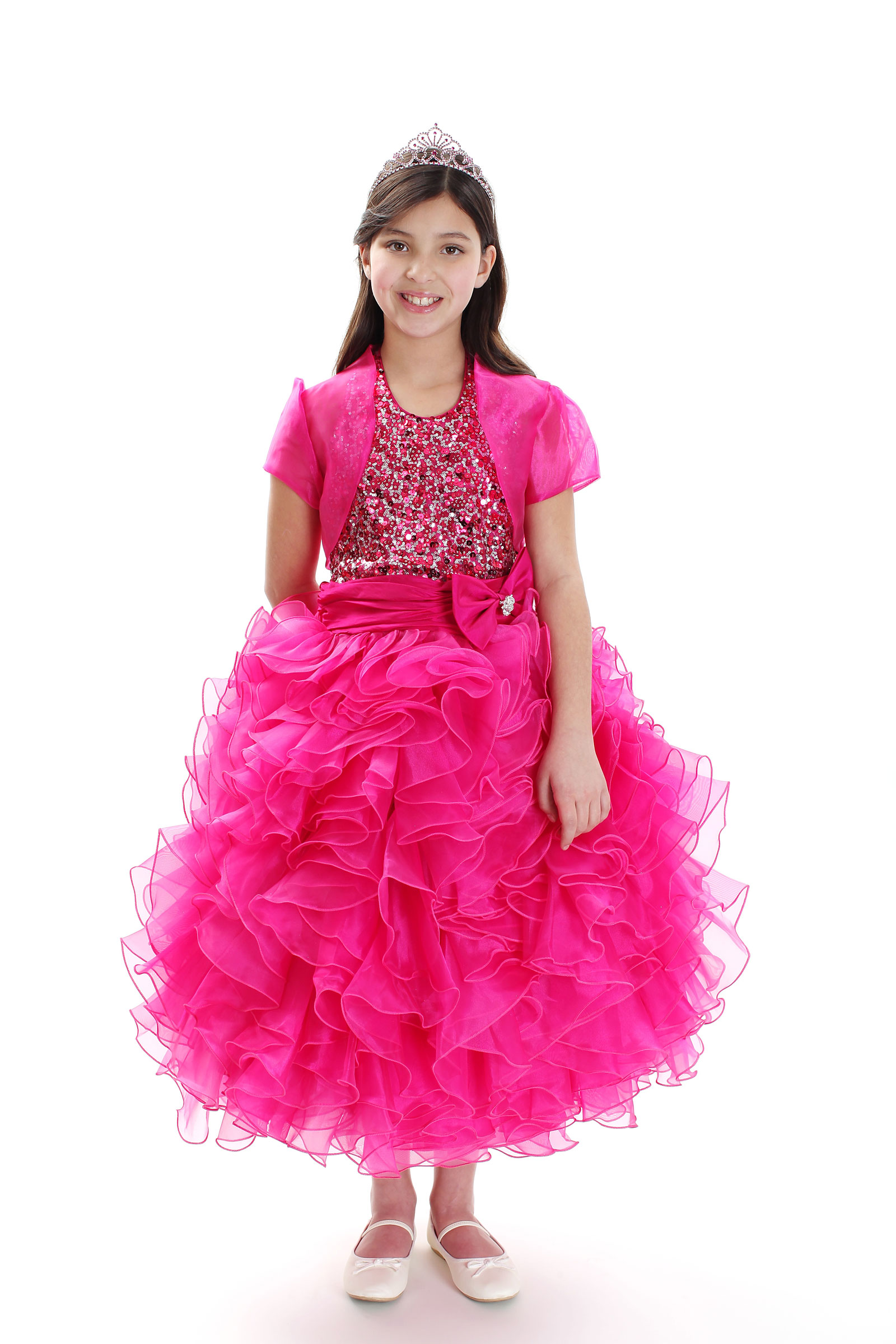 rk-1023fus-14-girls-dress-style-1023-fuchsia-organza-dress-with