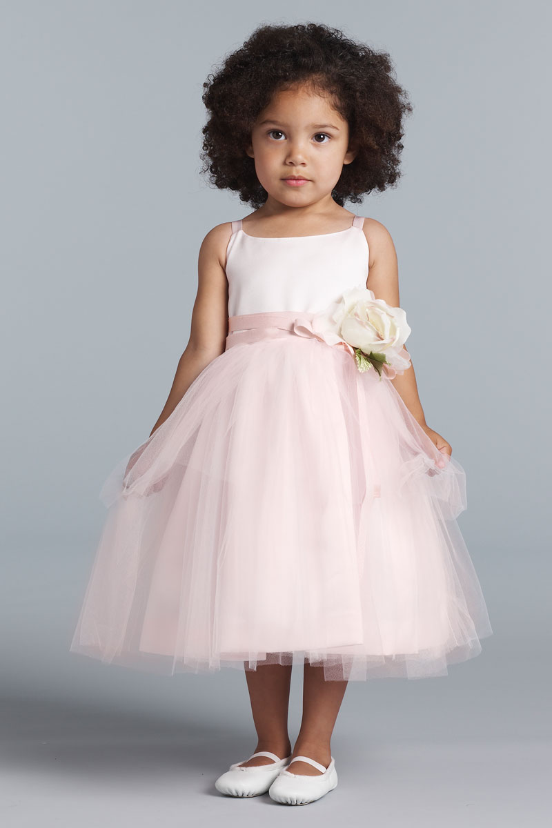 blush pink flower girl dresses