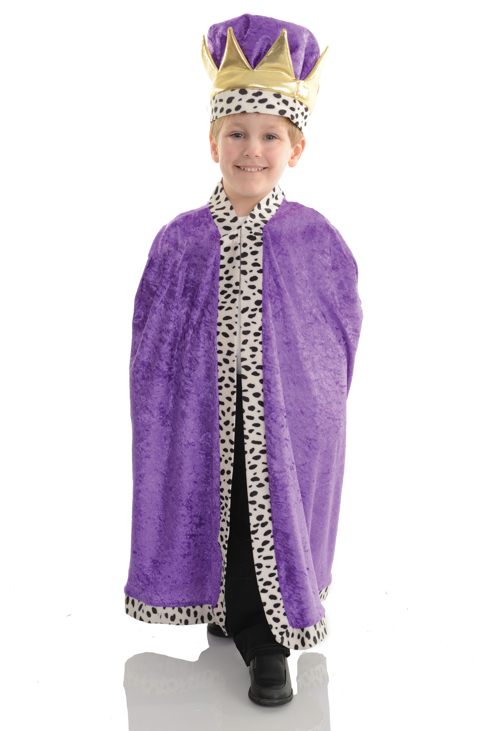 UW_26163 Boys Cape Style 26163 Purple King Cape Medieval Kings