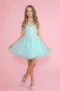 2018 Pageant Dress Style TY002 Aqua