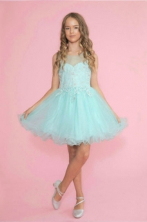 2018 Pageant Dress Style TY002 Aqua