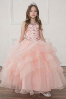 2018 Pageant Dress Style SY124 Blush