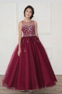 2018 Pageant Dress Style KY203 Wine