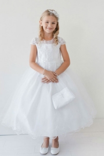 2018 Communion Dress Style 5695 White