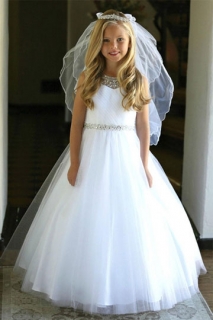 2018 Communion Dress Style DR5248 White