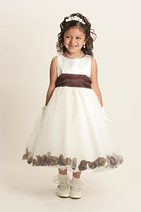 Flower Girl Petal Dress Style 152- BUILD YOUR OWN! 22 Petal Color Options