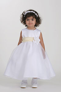 pastel yellow flower girl dresses