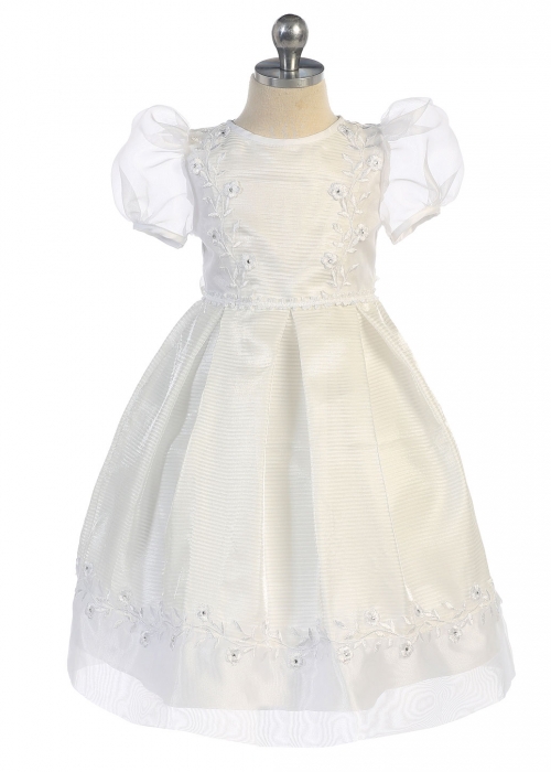 AG_DR468 - Girls Baptism and Christening Dress Style DR468 - Short Sleeve Pleated Organza Dress - Girls Christening Gowns - Flower Girl Dresses - Flower Girl Dress For Less AG_DR468 - Girls Baptism and Christening Dress Style DR468 - Short Sleeve Pleated Organza Dress - Girls Christening Gowns - Flower Girl Dresses - Flower Girl Dress For Less