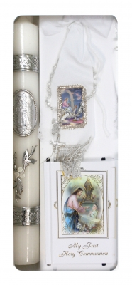 SALE First Holy Communion Candle Gift Set Style SFC6000B Boy-Spanish
