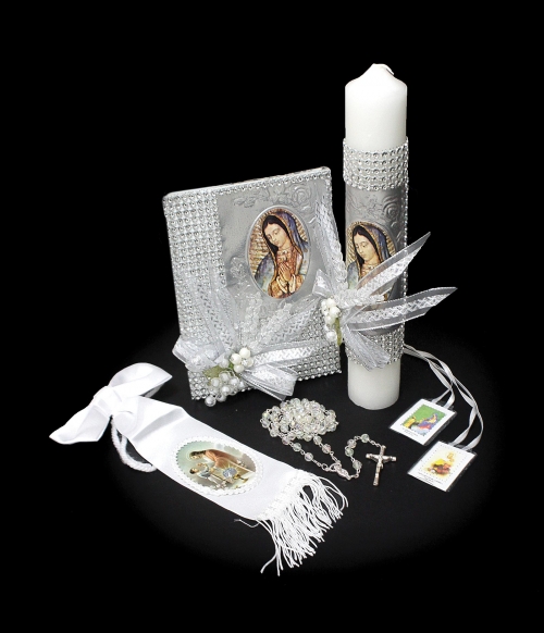 Ag Sfc7857 Boy First Holy Communion Candle Gift Set Style