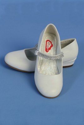 ivory christening shoes