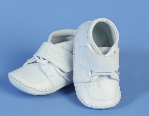 Boys Baptism and Christening Shoe Style SH782-Leather Shoes with Caterpillar Embroidery