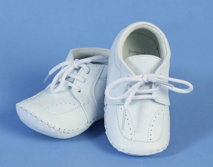 Boys Baptism and Christening Shoe Style SH783- Leather Lace up Shoes