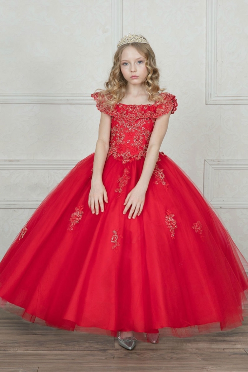 Red Pageant Opening Number Dress
