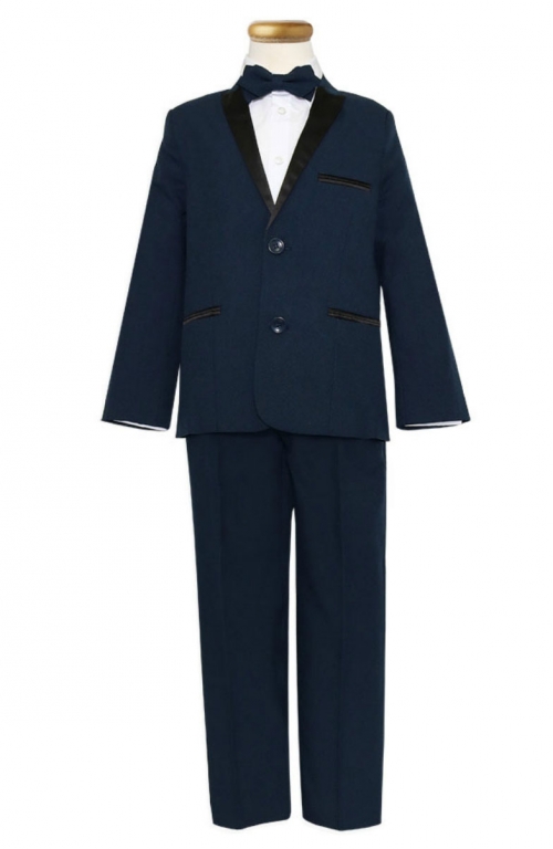 CA_T4006NV - Boys Tuxedo Style T4006 - 4 Piece Tuxedo Set in