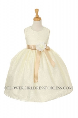 Girls Dress Style 1132- IVORY Taffeta and Lace BUILD YOUR OWN DRESS!